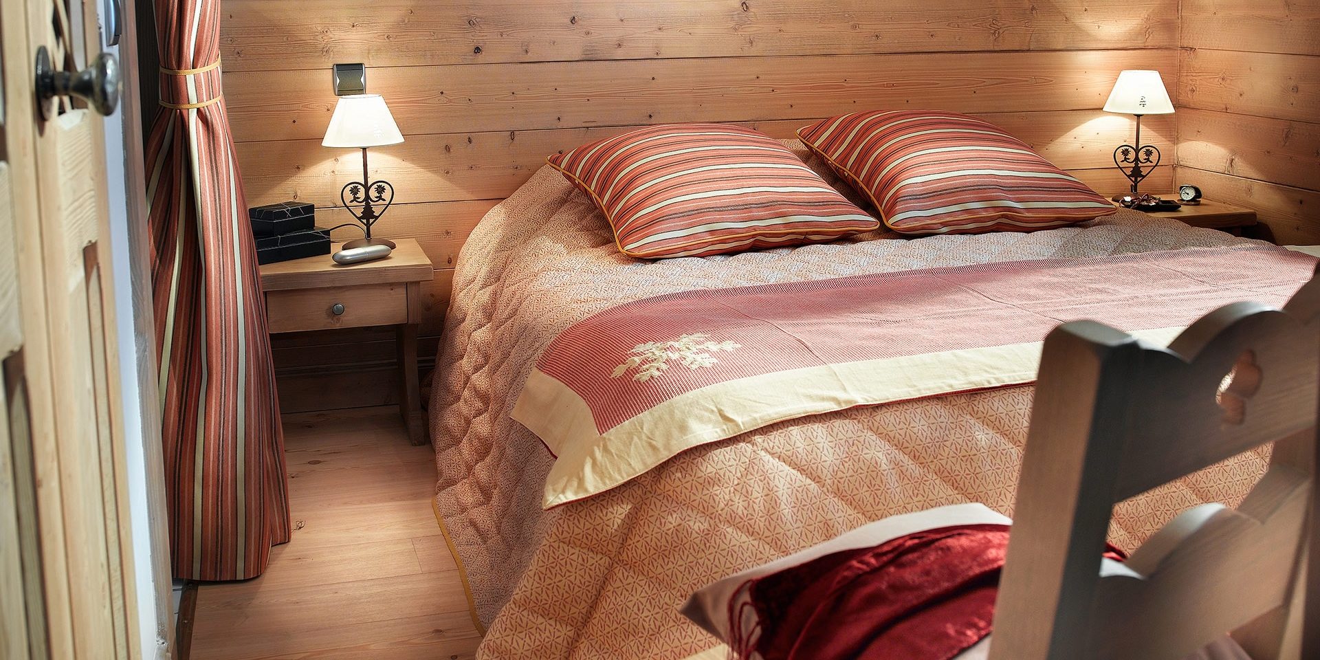 CGH La Ferme du Val Claret Tignes Val Claret Tignes-Val d'Isere Frankrijk wintersport skivakantie luxe appartement slaapkamer 2-persoonsbed ouders comfortabel gezin lekker slapen
