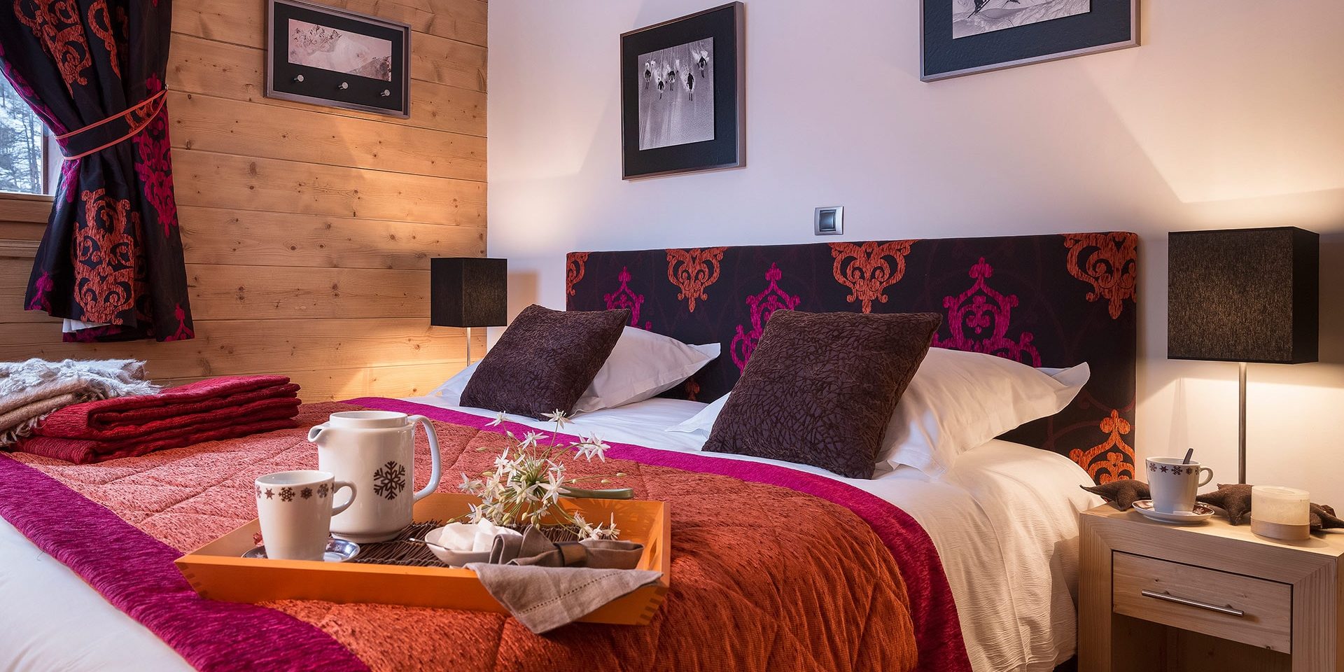 CGH Kalinda Tignes Les Boisses Tignes-Val d'Isere Frankrijk wintersport skivakantie luxe appartement slaapkamer 2-persoonsbed heerlijk slapen ontspannen vakantie gezin