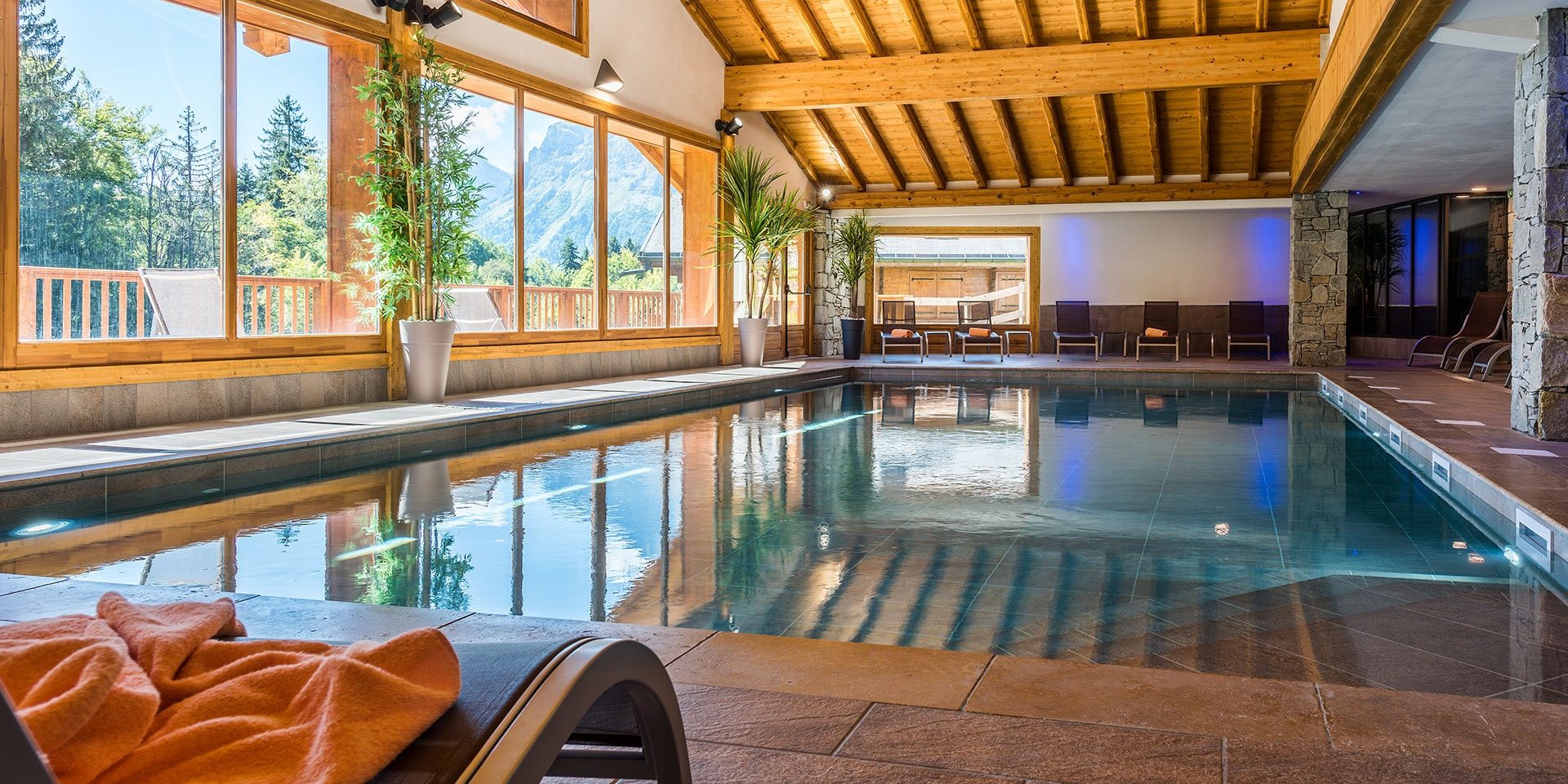 CGH Les Chalets de Leana Les Carroz Le Grand Massif Frankrijk wintersport skivakantie luxe Spa wellness zwembad zwemmen ontspannen relaxen bijkomen