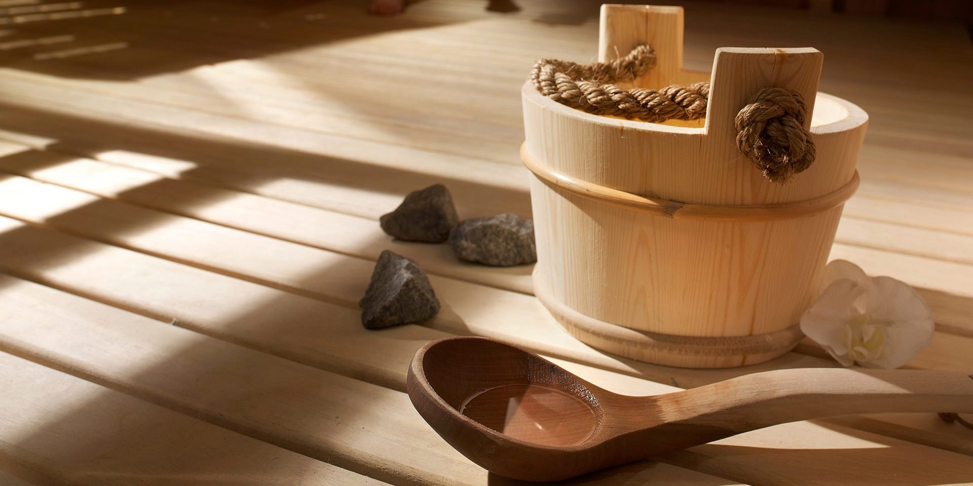 CGH Les Granges du Soleil Plagne Soleil Paradiski Frankrijk wintersport skivakantie luxe sauna detail ontspannen na skiën SPA