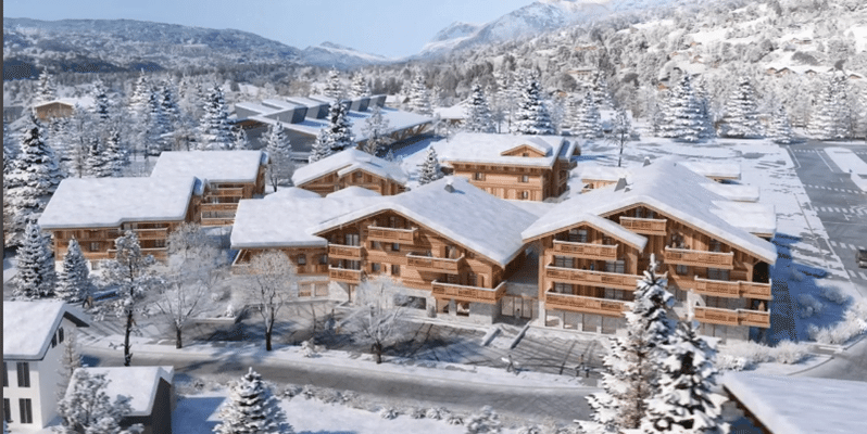 MGM Residence Alexane Samoens Le Grand Massif Frankrijk wintersport skivakantie luxe ligging residence Alexane appartementen besneeuwde bomen besneeuwde bergen sneeuw