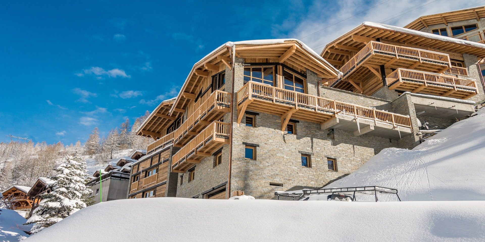 Chalet Babylon Tignes Les Brevieres Tignes-Val d'Isere Frankrijk wintersport skivakantie luxe Black Diamant