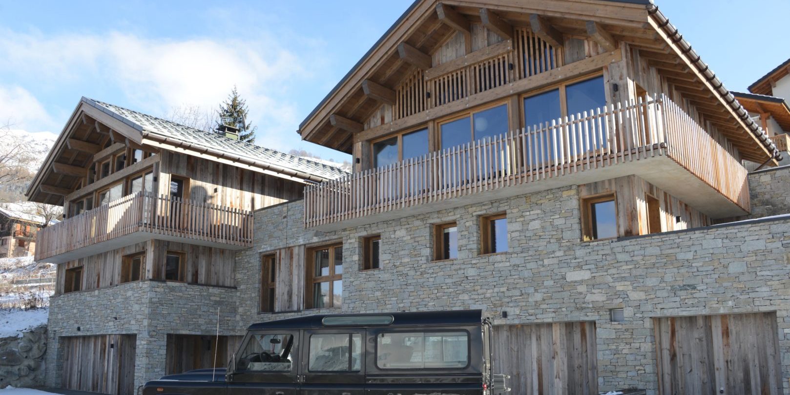 Chalet by U no. 2 Saint Martin de Belleville Les 3 Vallees Frankrijk wintersport skivakantie luxe ligging chalet sneeuw boom