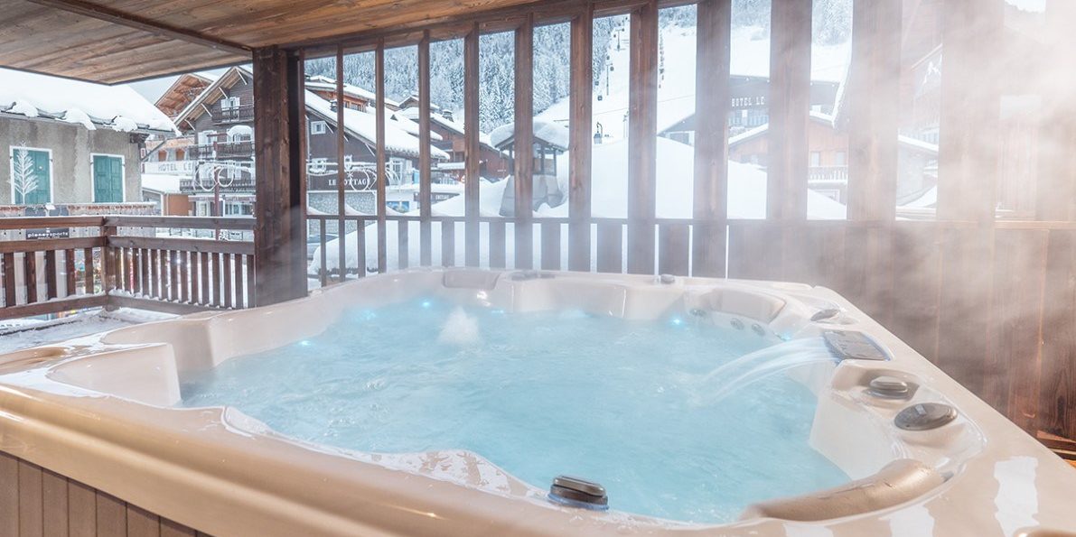 Appartement Colibri Uno Morzine Les Portes du Soleil Frankrijk wintersport skivakantie luxe jacuzzi sneeuw ontspannen relaxen genieten