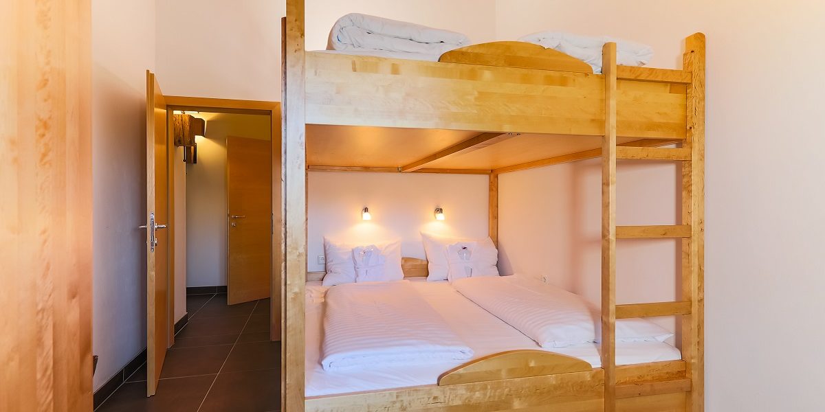 Penthouses Avenida Mountain Resort Kaprun Zell am See-Kaprun Oostenrijk wintersport skivakantie luxe slaapkamer 2-persoons stapelbed penthouse B25