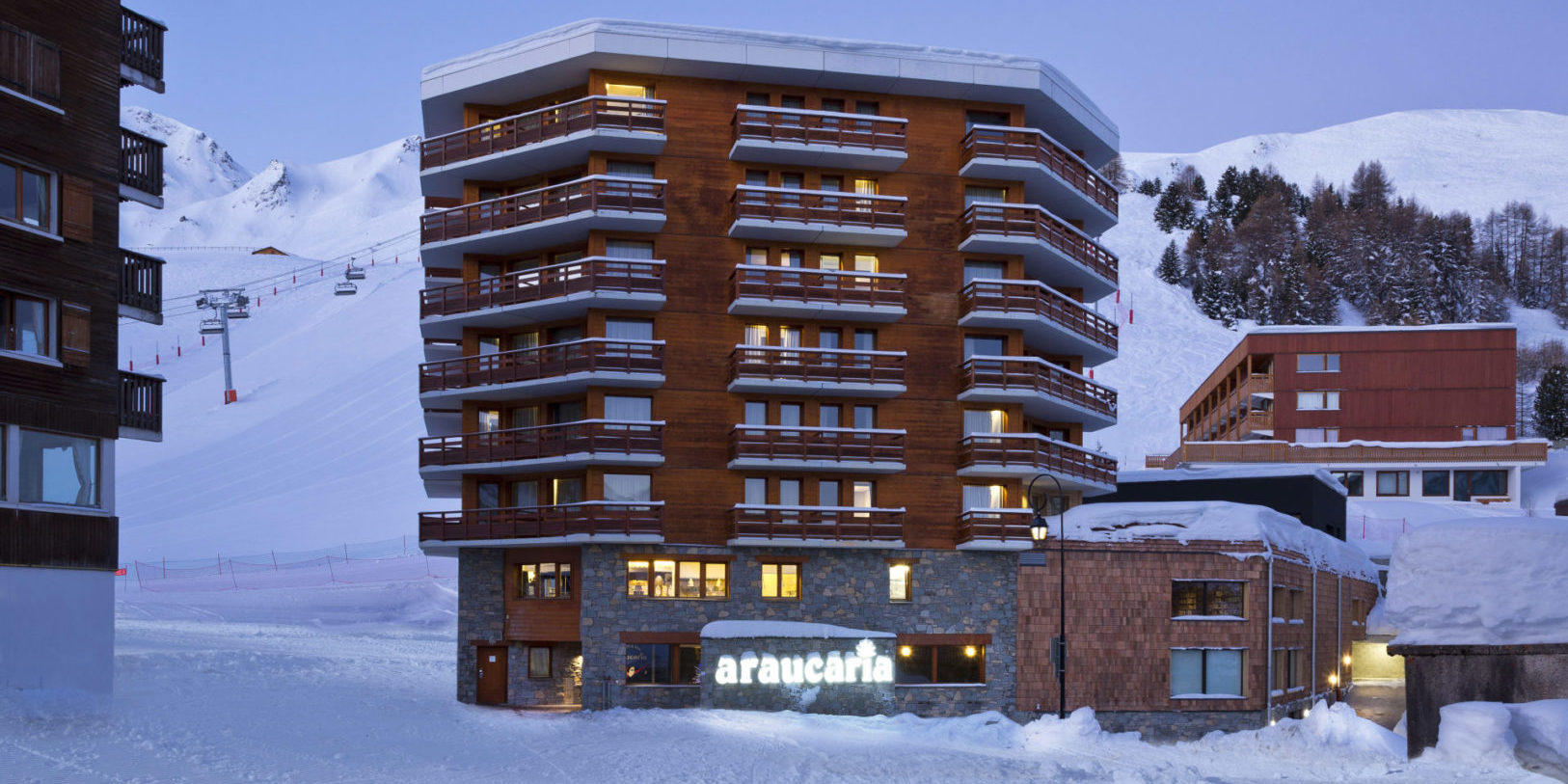 Hotel Araucaria Plagne Centre Paradiski Frankrijk